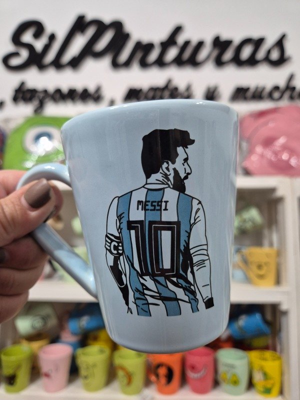 Producto - Taza cónica color Messi