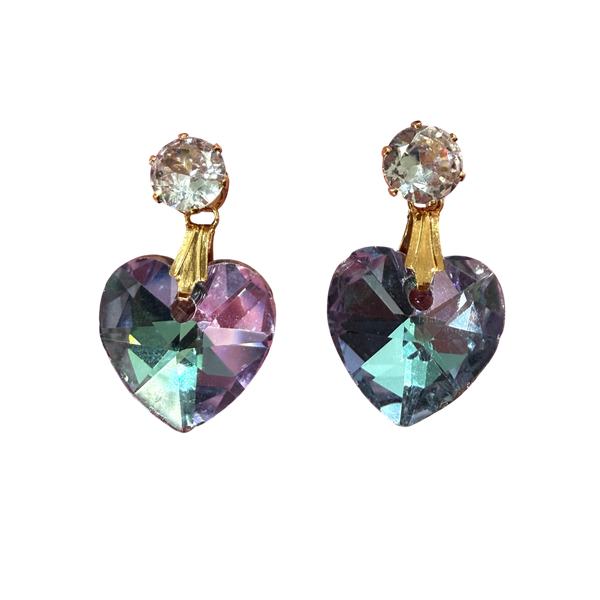 Producto - Aros Swarovs Turquesa-Titanio