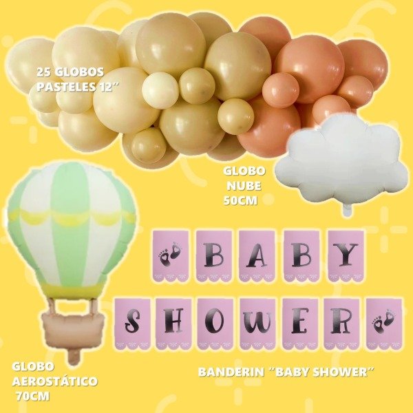 Producto - COMBO GLOBOS AEROSTATICO BABY SHOWER