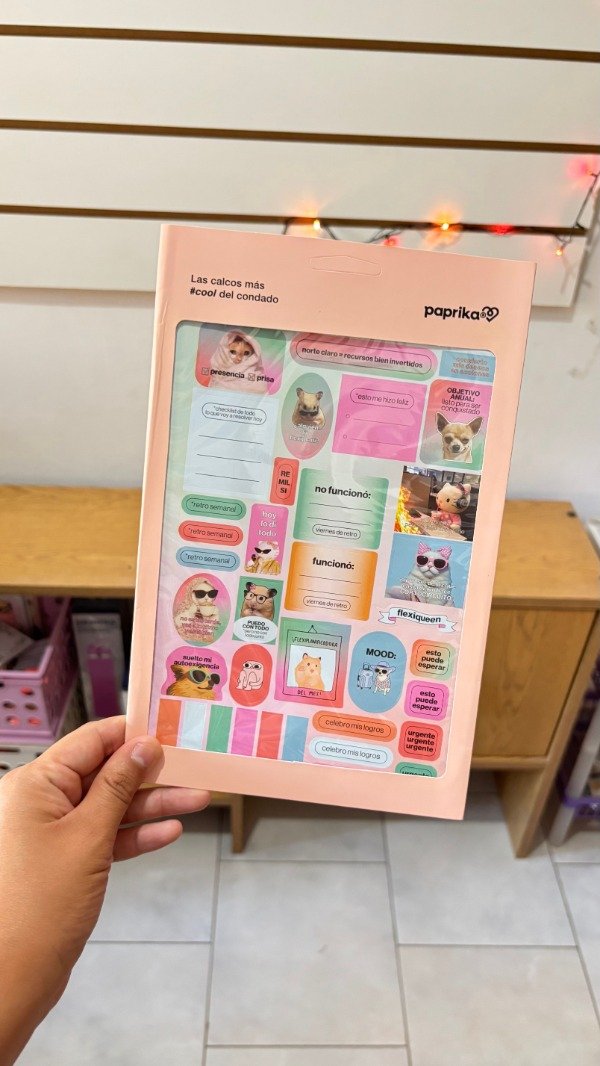 Producto - Plancha de stickers planning memes