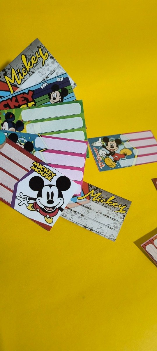 Producto - Etiquetas escolares Mickey x unid