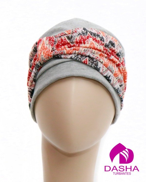 Producto - Turbante Alma gris melange-aguayo