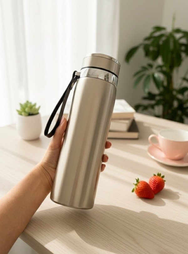 Producto - Termo de acero inoxidable montañista con filtro
