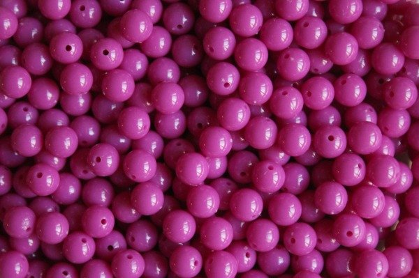 Producto - Perlas Plásticas Fucsia Oscuro 8 mm
