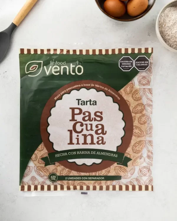 Producto - Tapa Pascualina Keto (a base de harina de almendras) Vento Fit x2 unidades