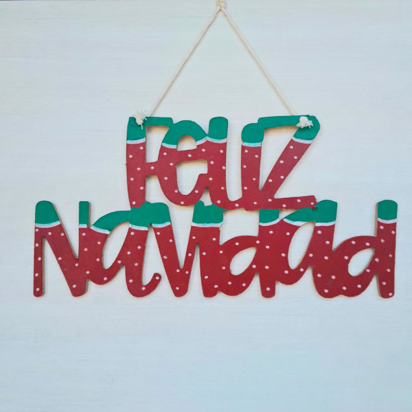 Producto - Cartel Colgante Feliz Navidad