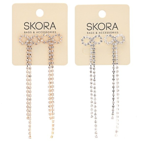 Producto - Aro colgante moño strass 402762