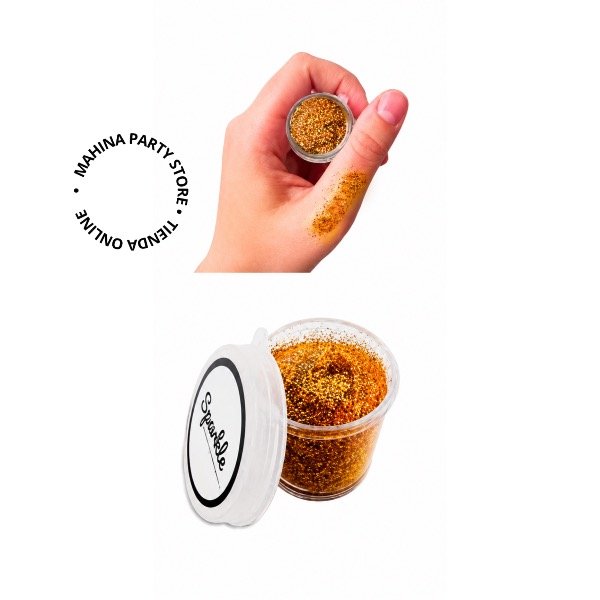 Producto - Glitter en gel dorado