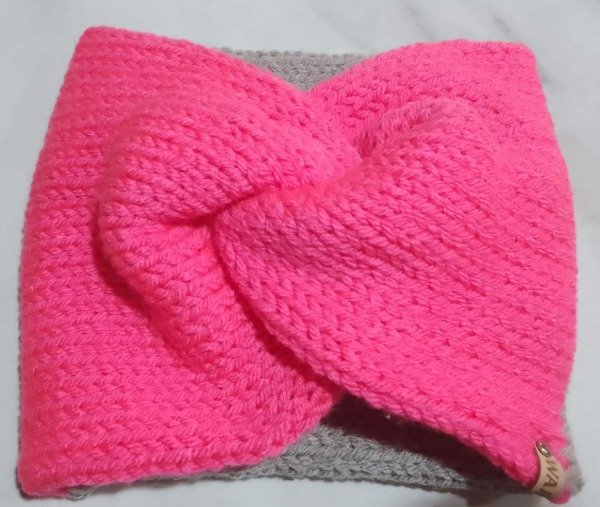 Producto - Cuello cruzado Rosa y Gris