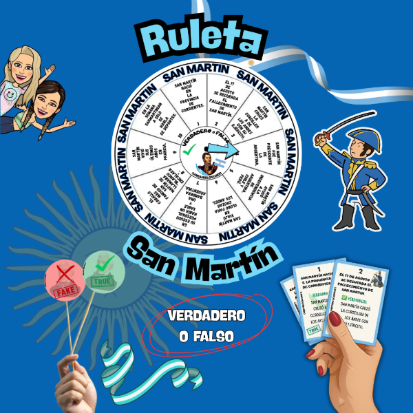 Producto - RULETA VERDADERO O FALSO. SAN MARTÍN