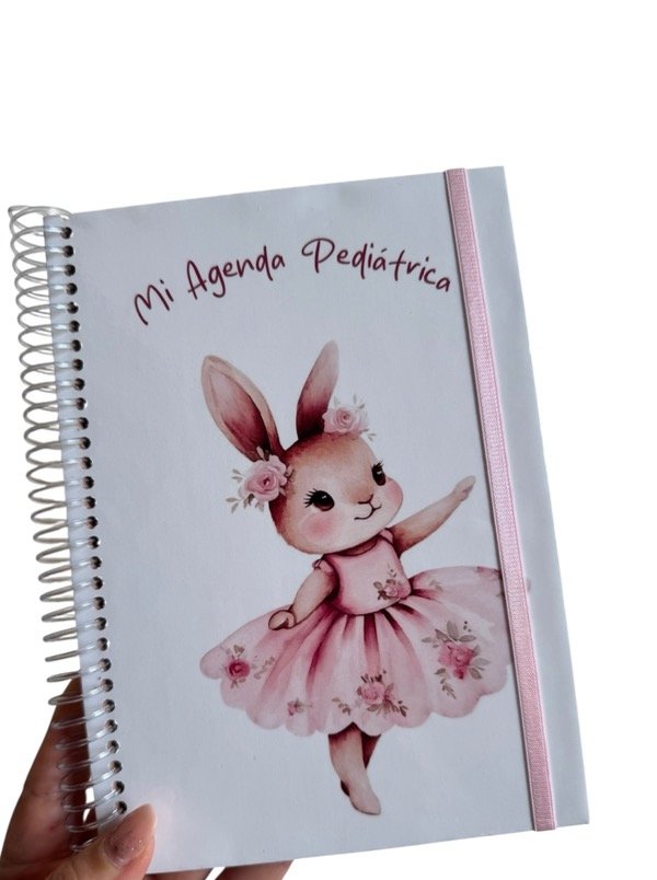 Producto - Agenda pediátrica coneja con vestido.