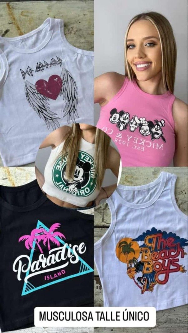 Producto - Musculosa Estampada