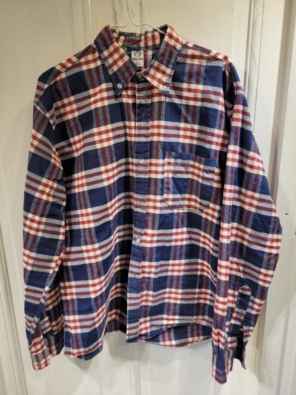 Producto - Camisa ROGERS cuadrillé azul rojo y blanco Talle M - PRECIO: 20X