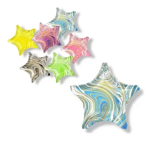 Producto - globo estrella marmolada 45 cm