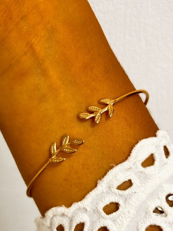 Producto - Esclava laureles dorados