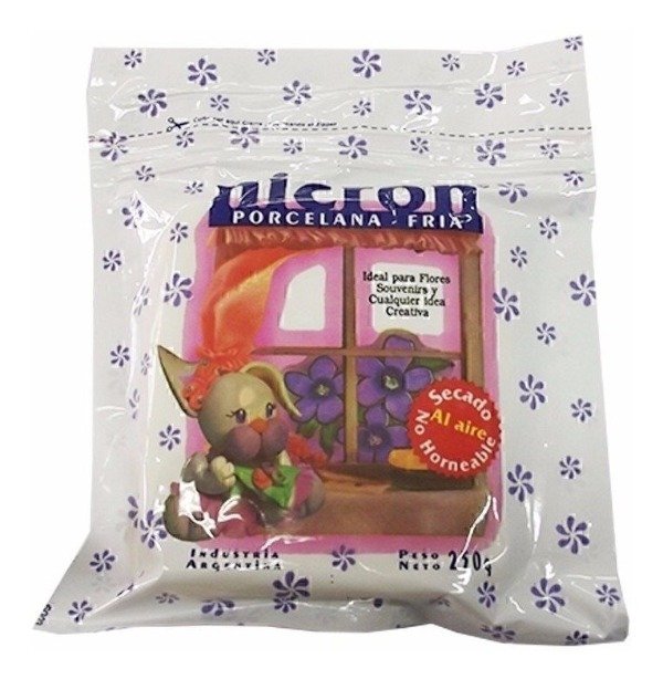 Producto - Porcelana fría nicron color blanco 250 gr