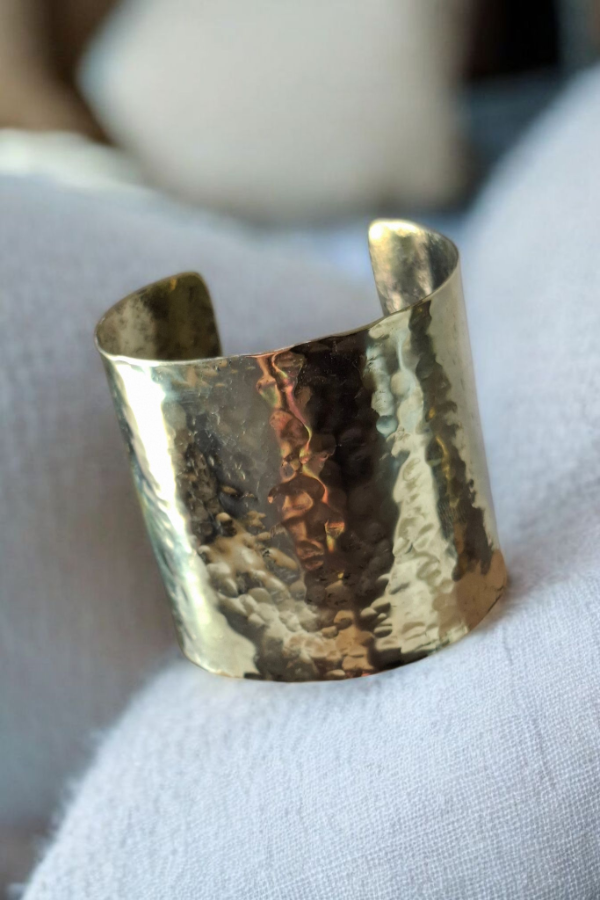 Producto - Brazalete Freyja bronce golpeado - 0