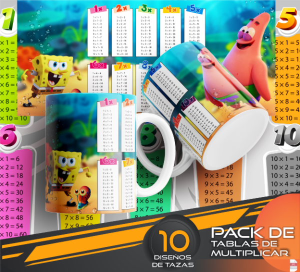 Producto - TABLAS DE MULTIPLICAR COD 4615