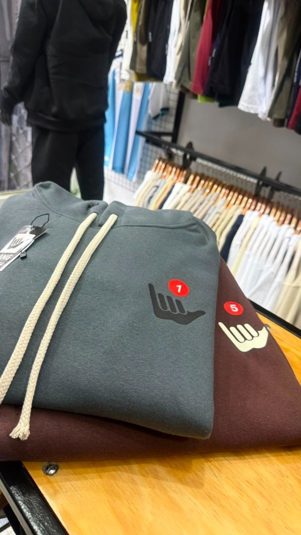 Producto - Buzo canguro frisa Hang Loose