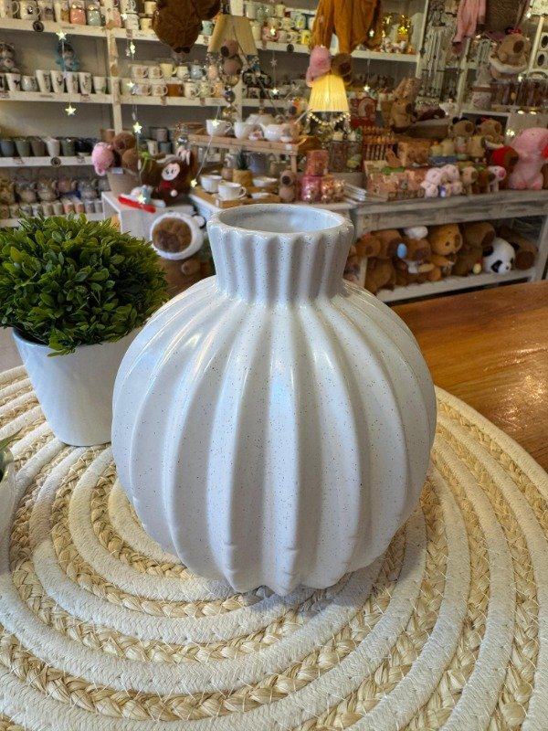 Producto - Florero- Gajos blanco 16cm (Efectivo: 15.920)