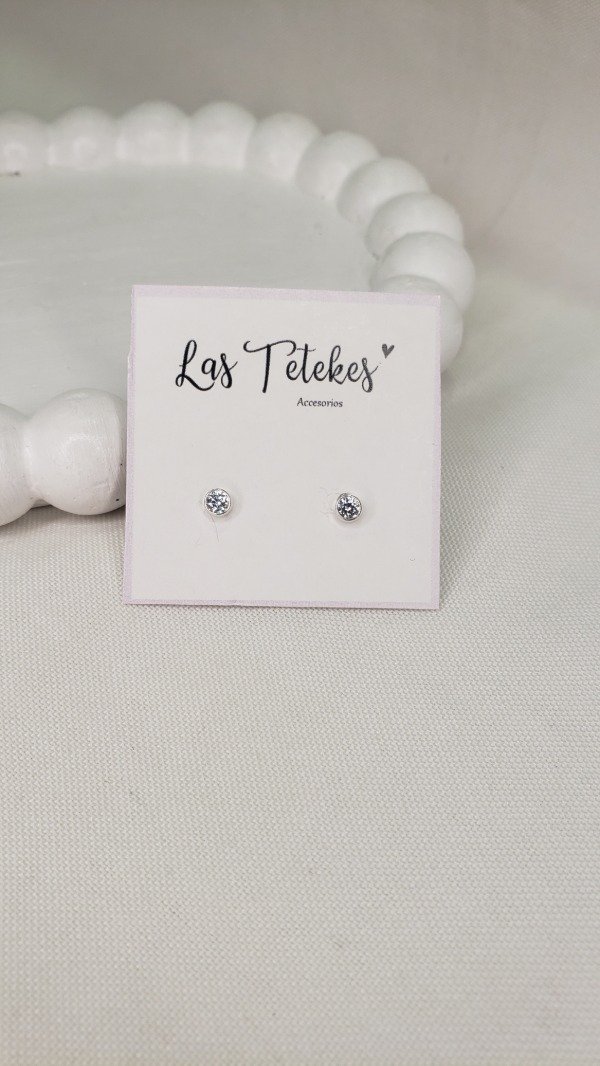 Producto - Aros strass plata s