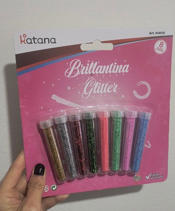 Producto - Tubo de brillantinas x 8 unidades