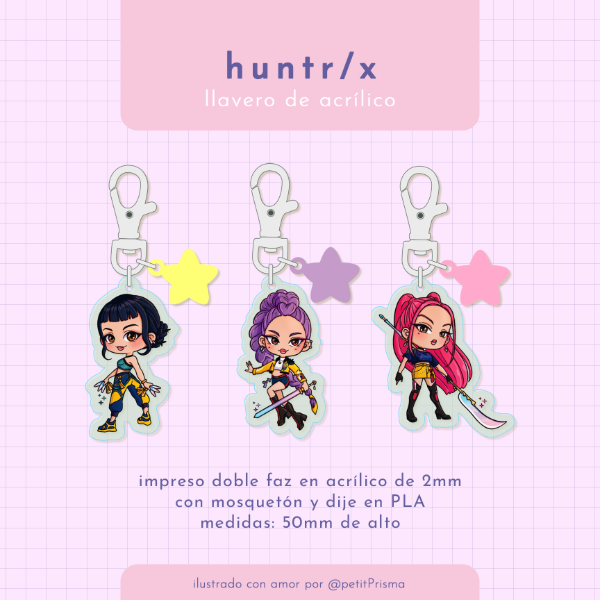 Producto - Llaveros de Acrílico "Huntrix"