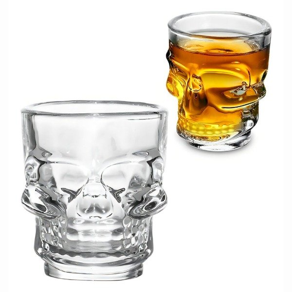 Producto - Vasos Tequila Shot Chupitos X 6 Whisky Calavera Transparente