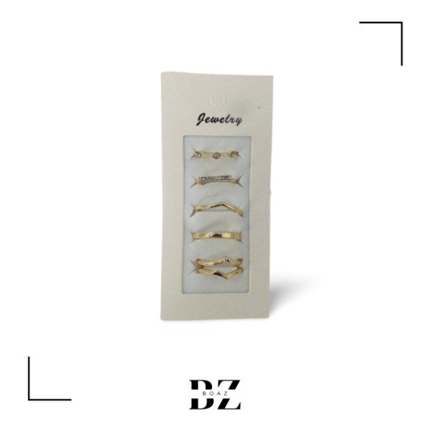 Producto - ANILLOS X 5 PCS EN CARD - 1980