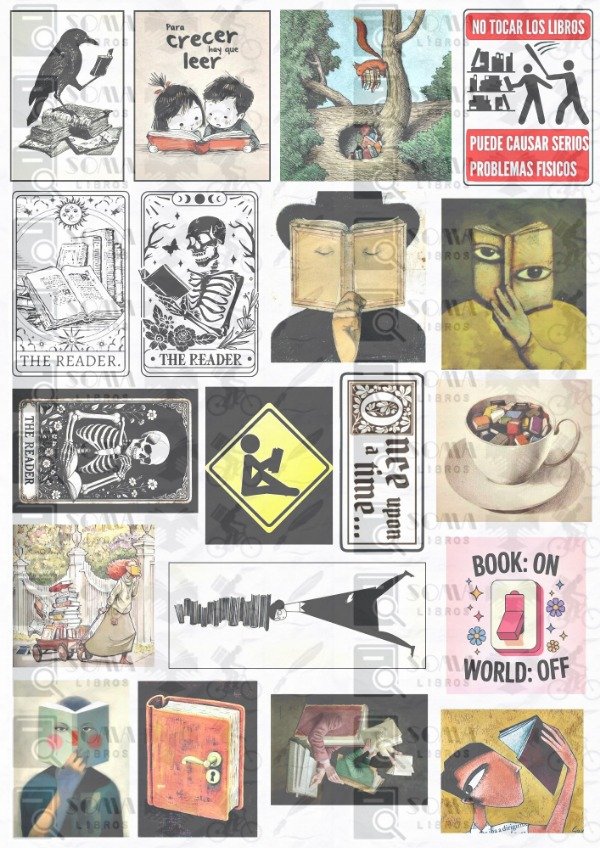 Producto - Stickers Calcomanias Literarios 02