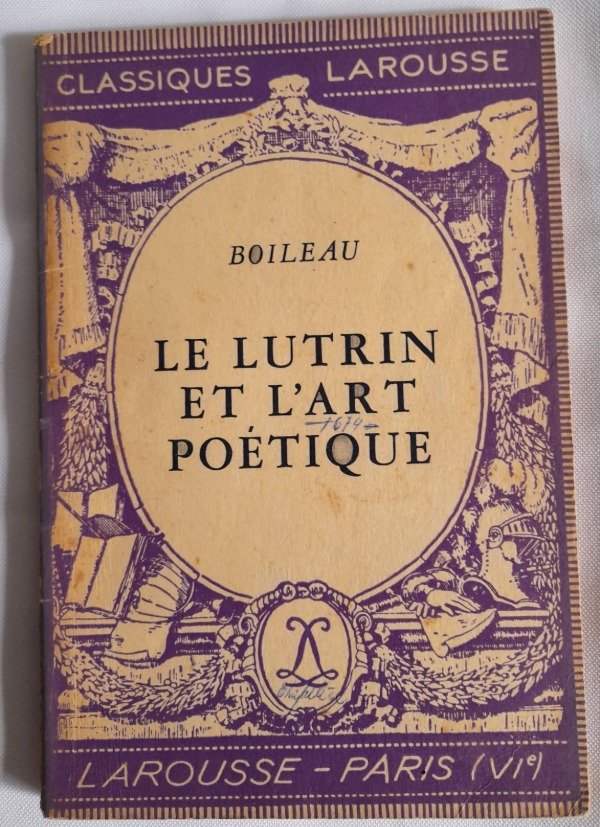 Producto - Le Lutrin Et L Art Poétique - Boileau - Classiques Larousse