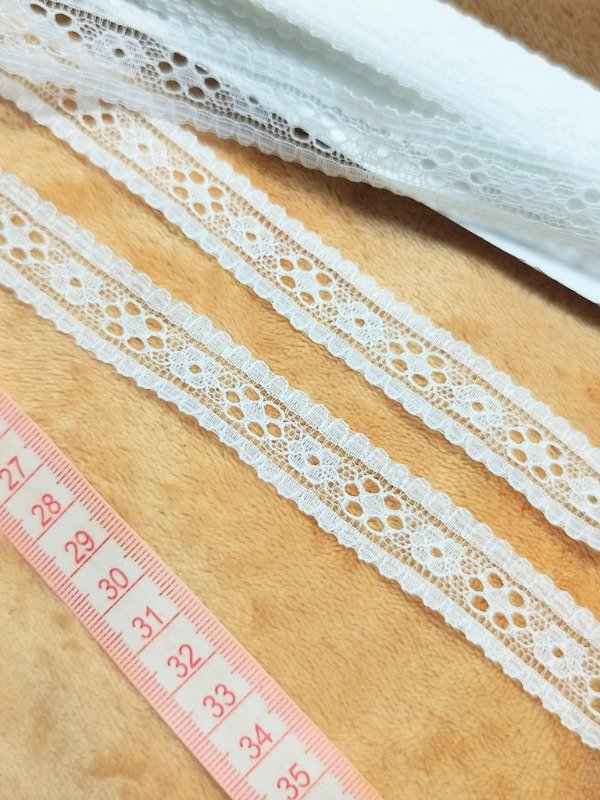 Producto - Puntilla blanca 2 cm nylon