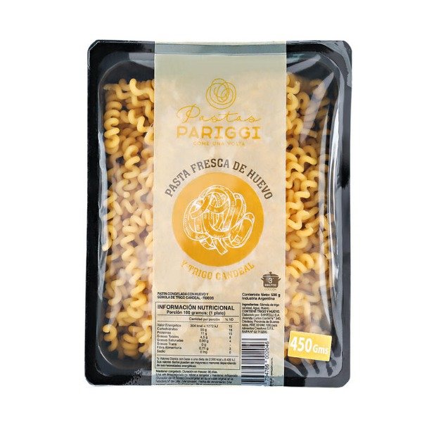 Producto - Pasta Fresca Fusilli de Semola de Trigo Candeal - Pastas Pariggi