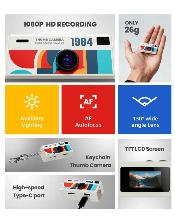 Producto - Mini camara Digital 1984 Thumb Camera - 5