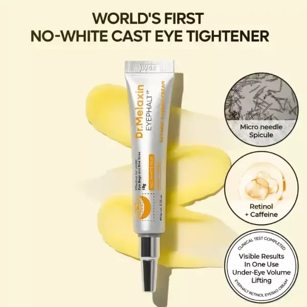 Producto - Crema para Bolsas Parpados - Dr. Melaxin Eyephalt Retinol Eyebag Cream 10grs. - 2