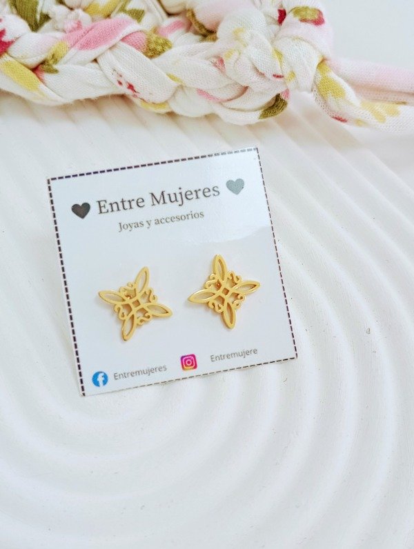 Producto - Aro nudo de bruja dorado
