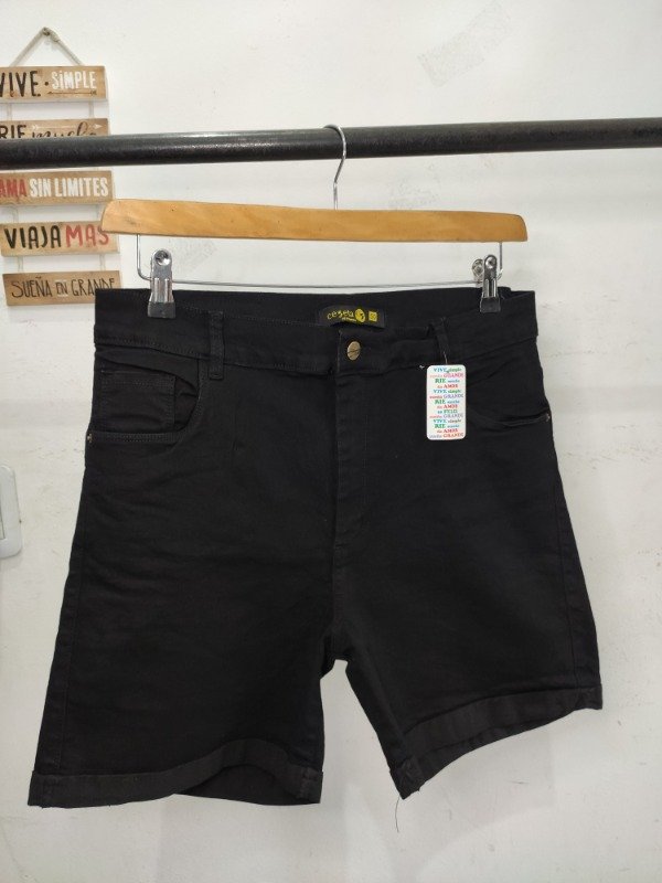 Producto - Short elastizado negro