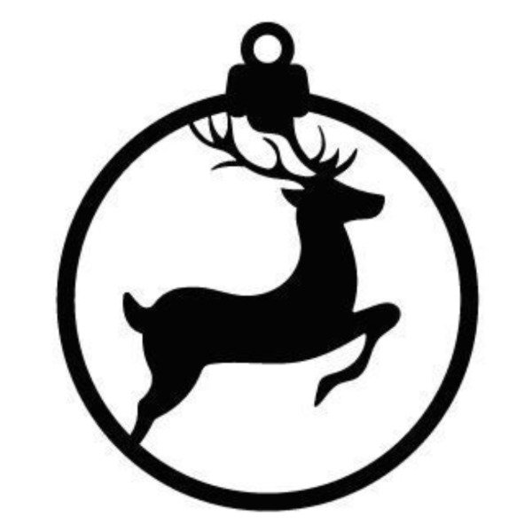 Producto - Esfera en madera Reno