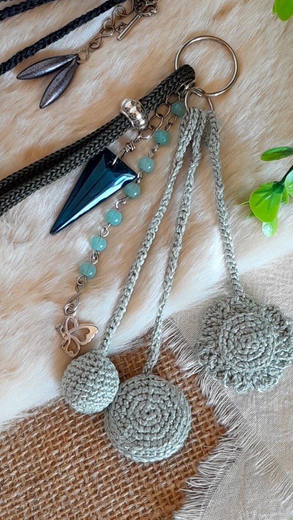 Producto - Colgante Boho Verde Eucalipto