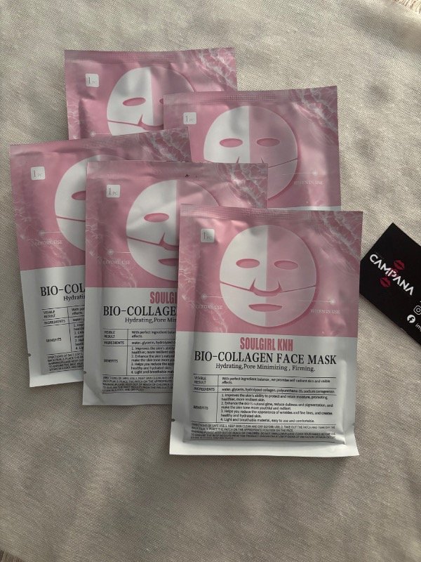 Producto - Mascarilla Facial de Bio Colágeno - Hidratante y Minimizadora de Poros.