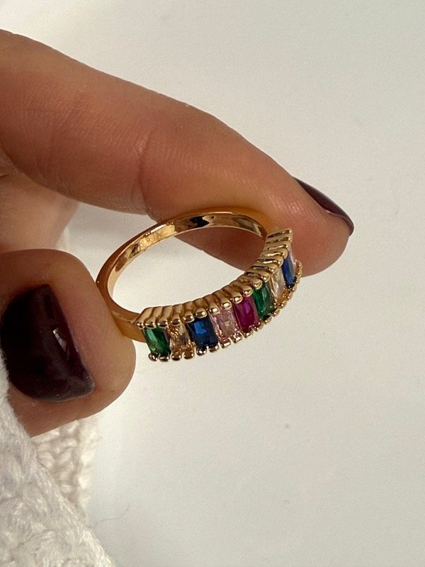 Producto - ND61 Anillo piedras cubik multicolor