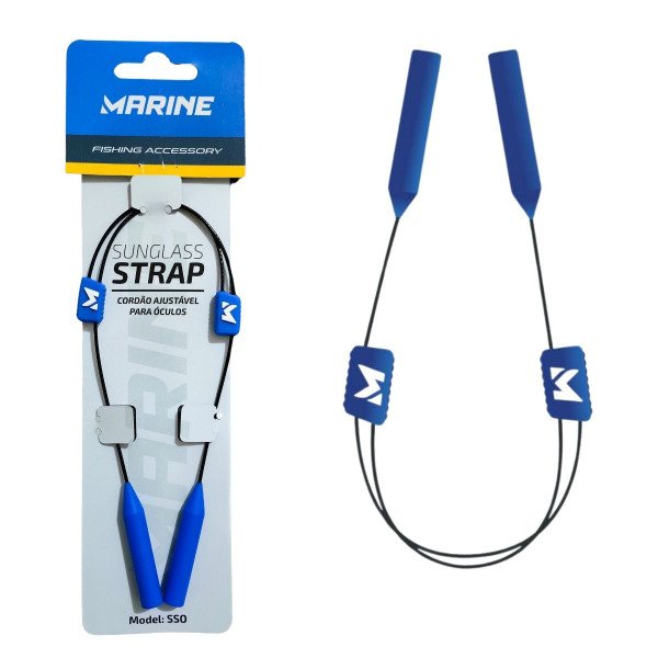 Producto - Cordon Sujeta Anteojos Marine Sunglass Strap Regulable Cable Acero Sujeta Silico - 1