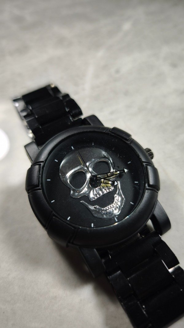 Producto - Reloj Skull Gris Metal