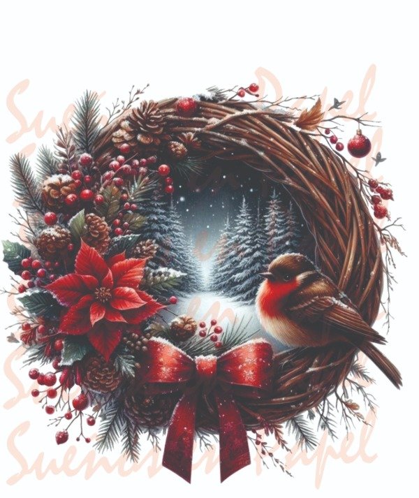 Producto - Lamina Termotransferible Navidad NA01