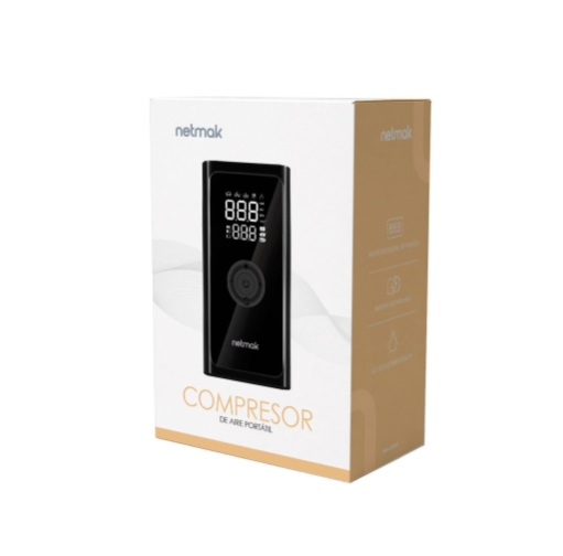 Producto - Compresor de aire/powerbank/linterna -portable -12v/usb-c -150psi max -25L./Min - 2