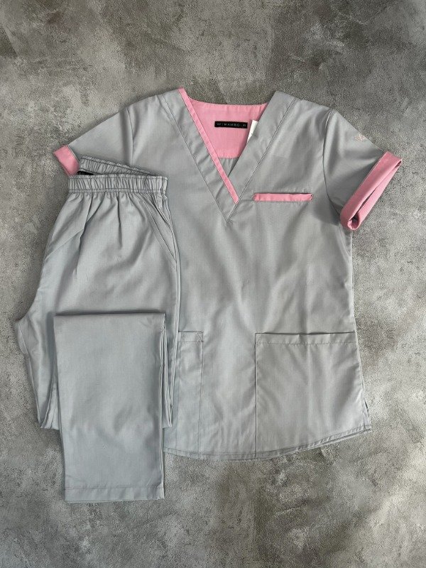 Producto - INDIGO (Gris perla detalle Rosa)