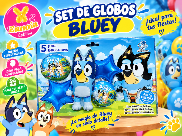 Producto - Set globos de bluey