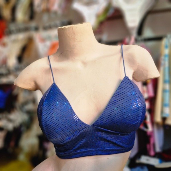 Producto - Top lentejuelas azul - talle único