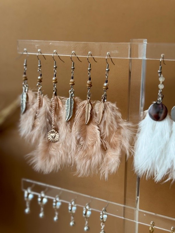 Producto - Aros Pluma Rosa