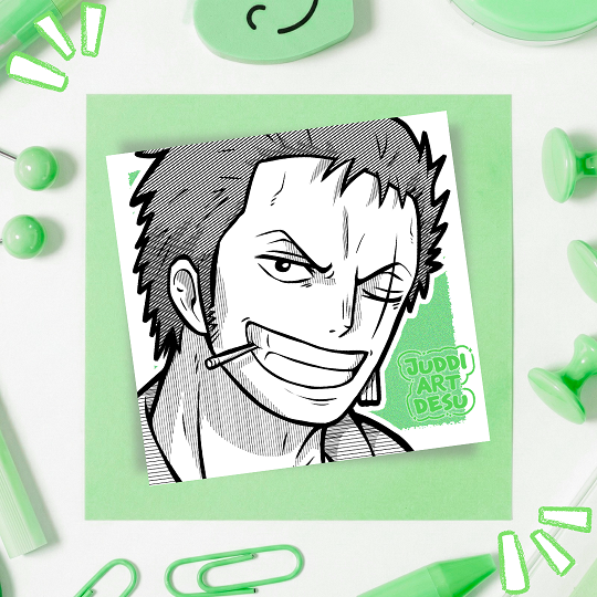 Producto - Sticker Icon Roronoa Zoro // One Piece